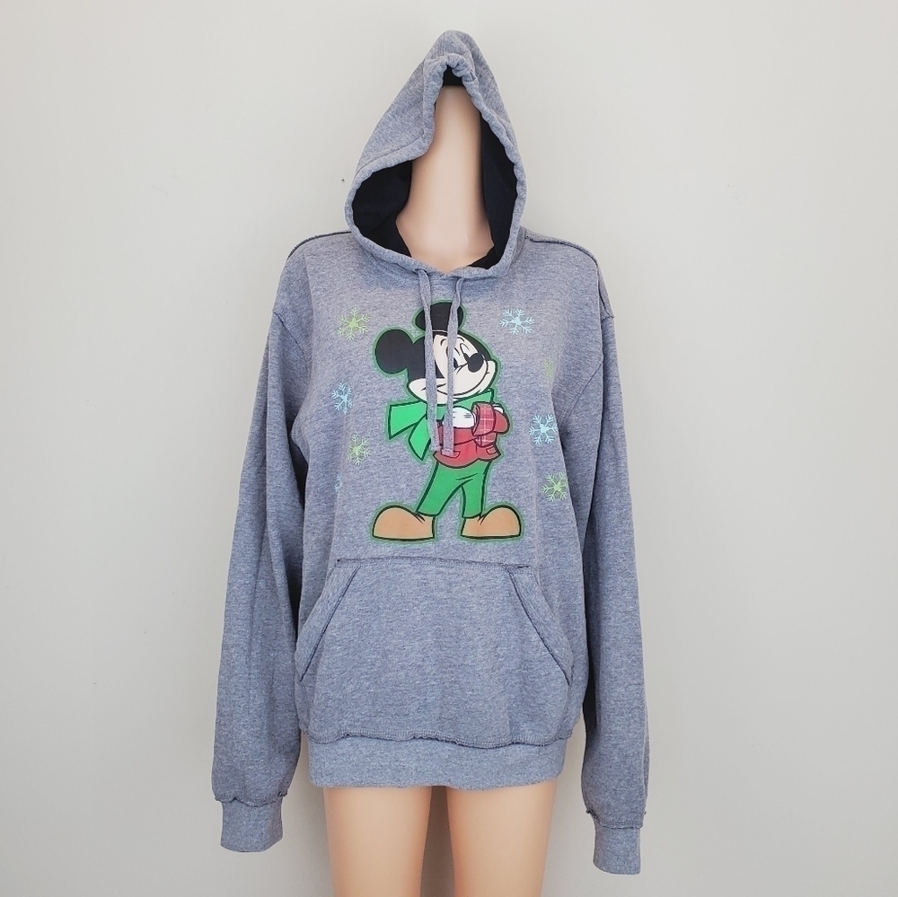 Disney Mickie Mouse Christmas long sleeve hooded sweatshirt
